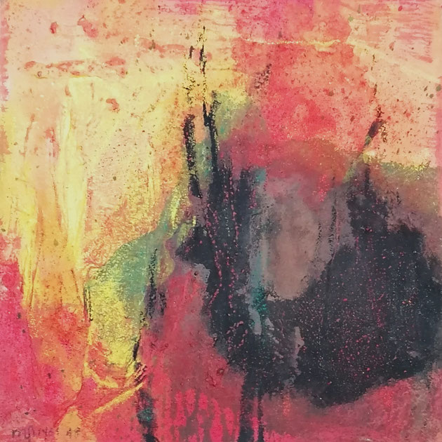 Michael F. Wyss, Zusammen, Acryl, 40x40cm, 2018