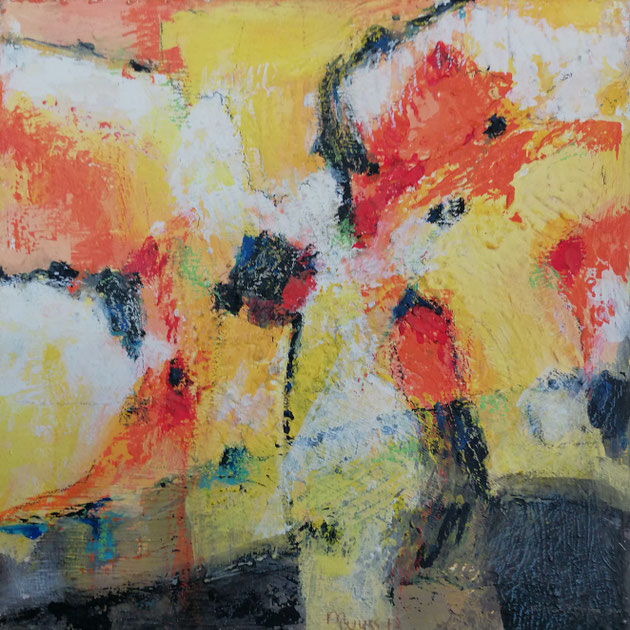 Michael F. Wyss, Konzentration, Acryl, 40x40cm, 2013