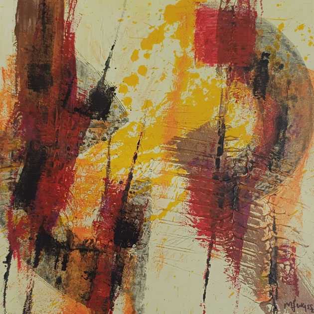 Michael F.Wyss, Auf dem Weg, 40x40cm, 2025