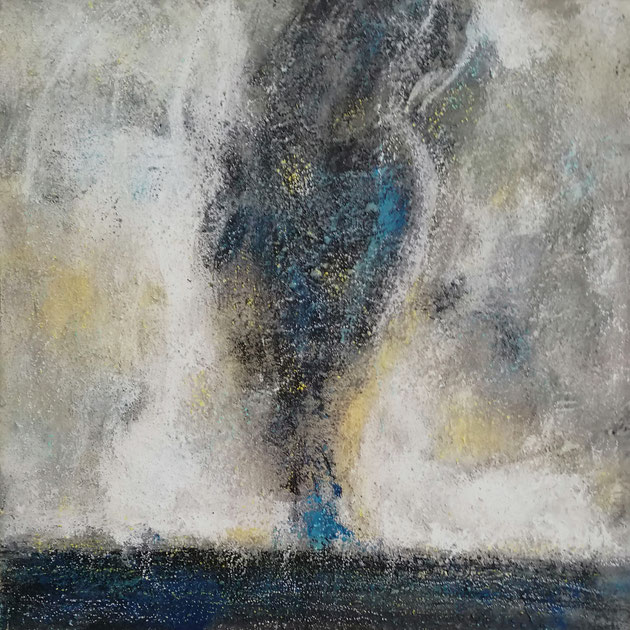 Michael F. Wyss, Einfall, Acryl, 20x20 cm, 2024