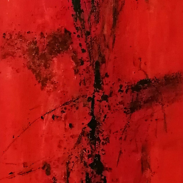 Michael F. Wyss, Ohne Titel, Acryl, 20x60cm, 2018