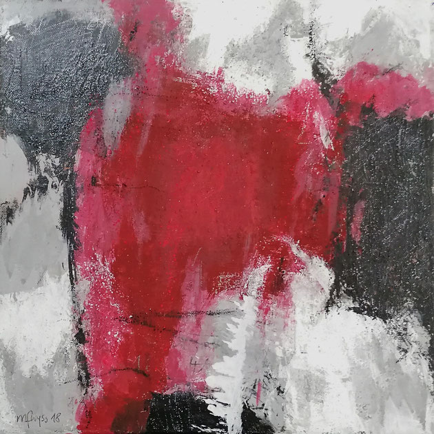 Michael F. Wyss, Staunen, Acryl, 30x30cm, 2018