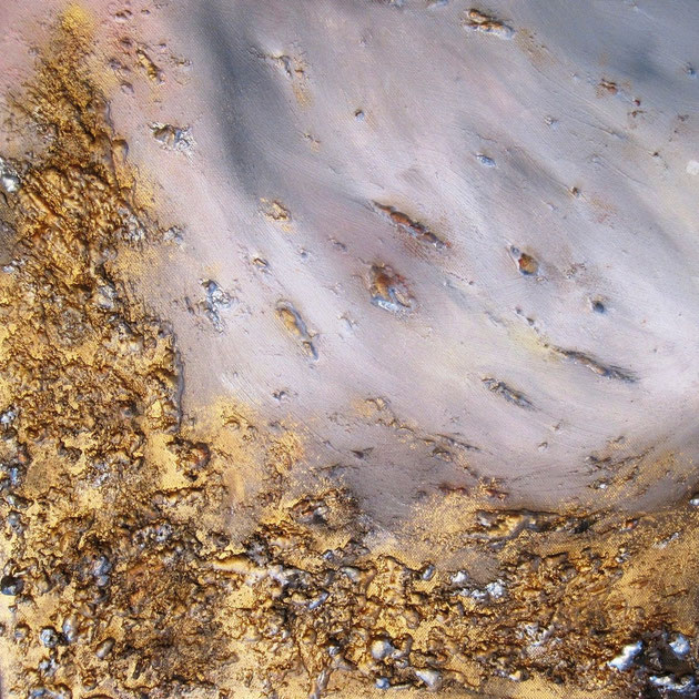 Wüste I, Acryl auf Leinwand, Mischtechnik, 40x40 cm