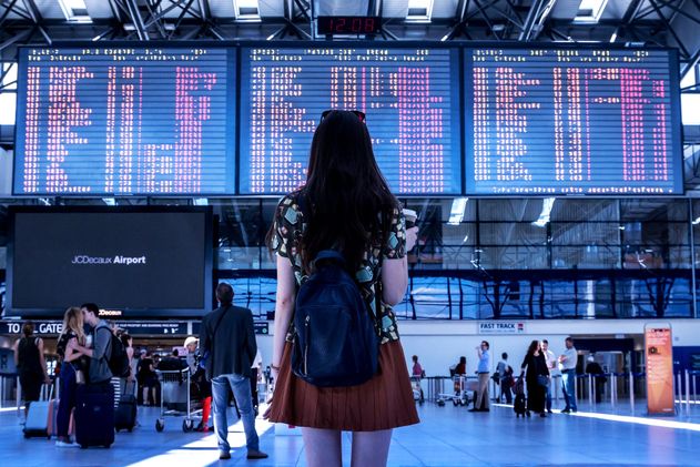 woman in airport