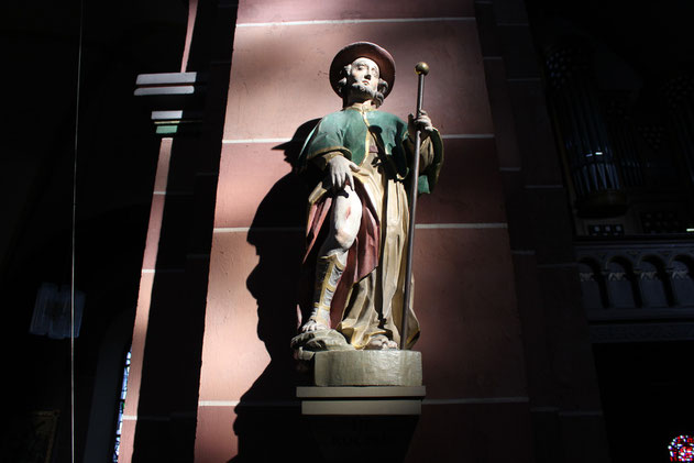 Barockfigur aus dem Jahre 1750, der Rochus