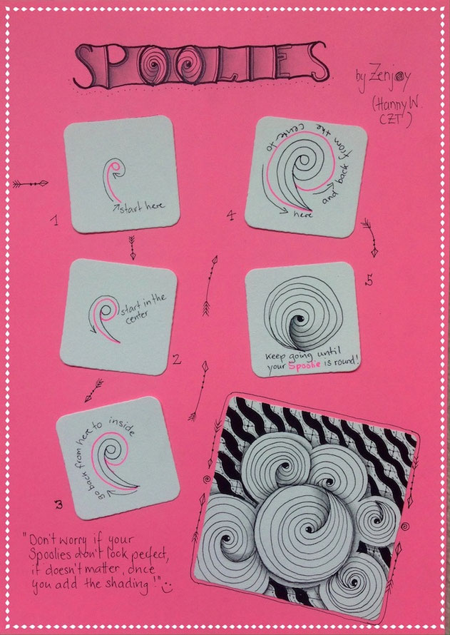 spoolies step out zentangle