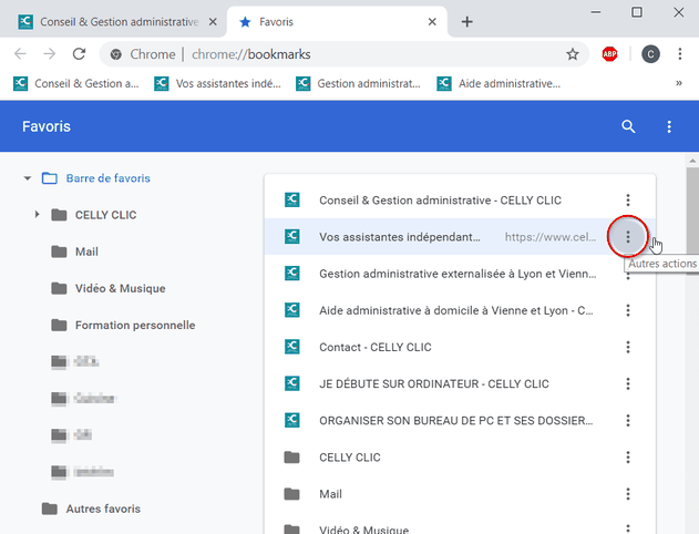 Gerer Ses Favoris Google Chrome Celly Clic