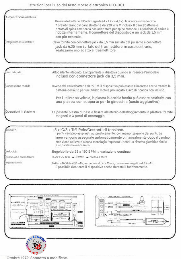 HI-MOUND AUTOKEYER UFO -001 - Manuale di istruzione e uso.