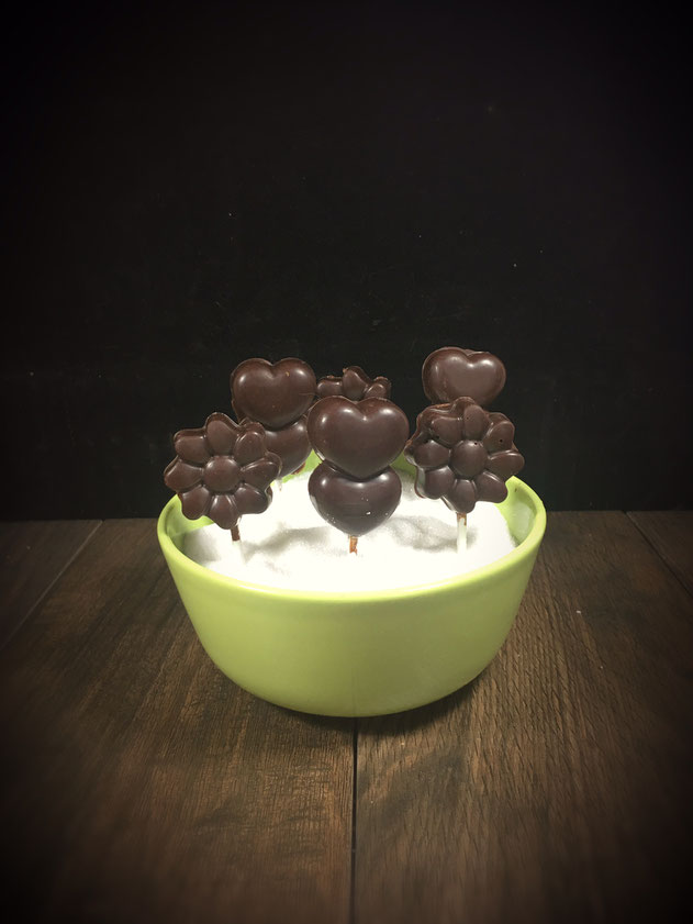 Schoko Lollis selber gemacht vegan mit Lakritz Thermomix