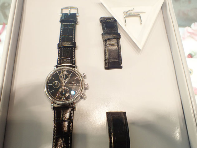 IWC腕時計ベルト交換~純正の金具を再び使用できる喜び - 群馬県桐生市
