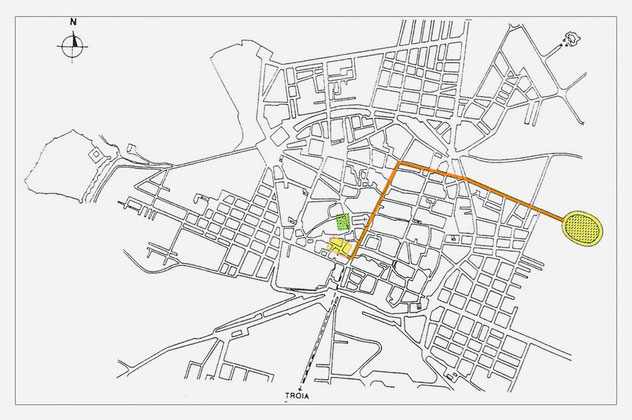 Percorso dal Foro all'Anfiteatro di Lucera