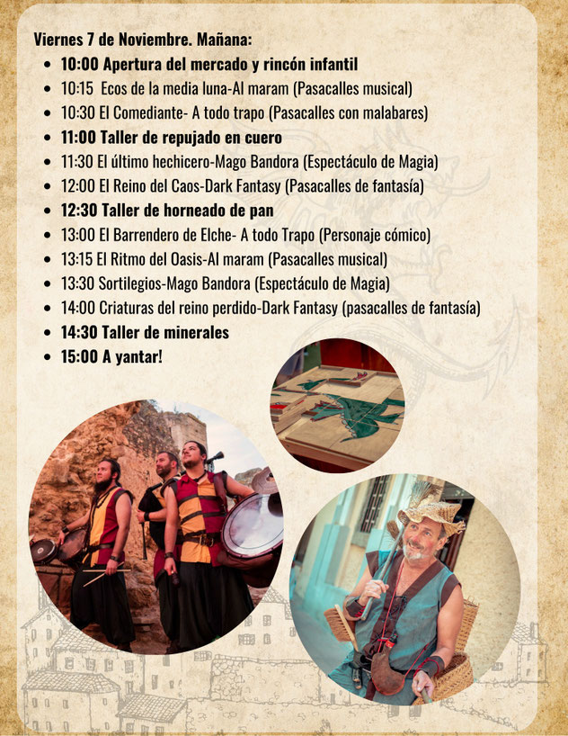 Programa del Mercado Medieval de Elche