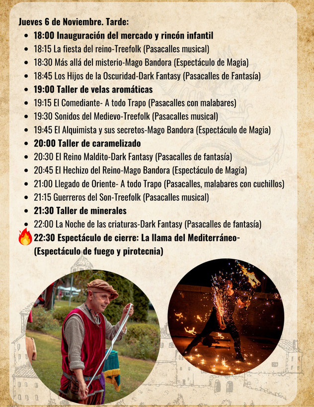 Programa del Mercado Medieval de Elche
