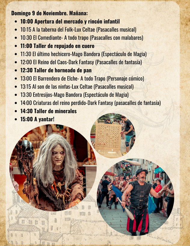 Programa del Mercado Medieval de Elche