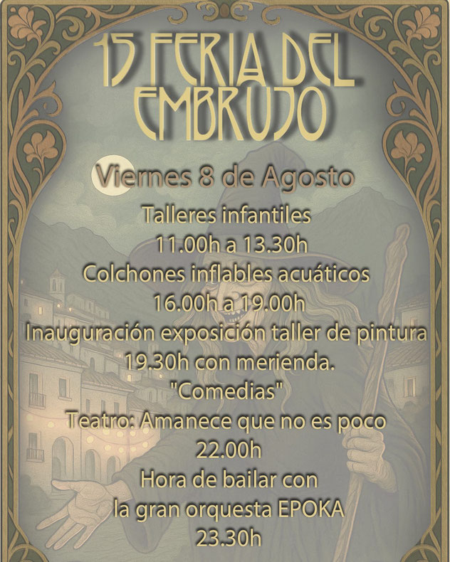 Programa de la Feria del Embrujo de Soportujar Mercado Medieval