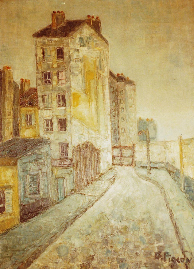 Tableau : la rue Vandamme à Paris, en 1958