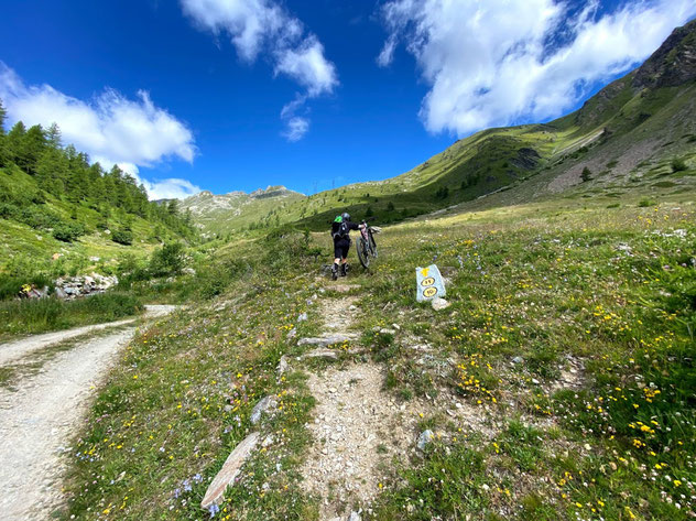 Da qui in avanti spintage e portage fino al colle