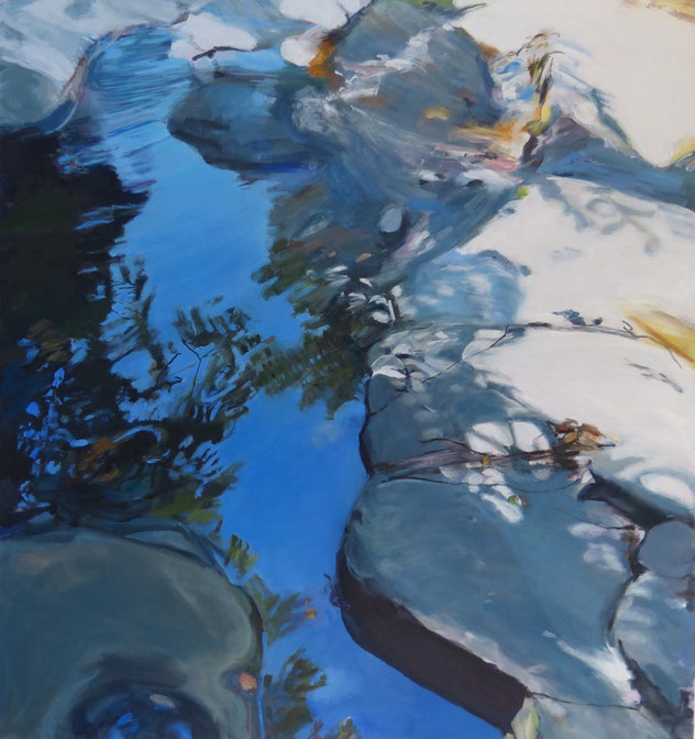 gebleichte Steine 2015 160 x 150 cm Öl / Leinwand