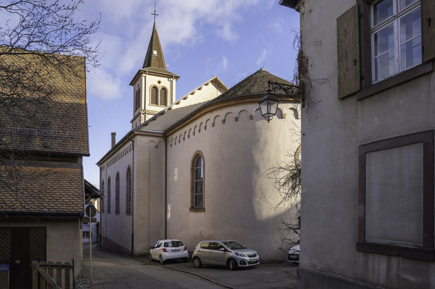 Bild: Église Sainte Marguerithe in Riquewihr im Elsass, Frankreich