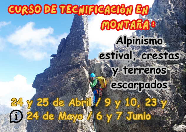 Curso de crestas y terrenos escarpados