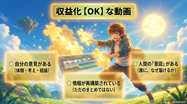 収益化される動画の特徴