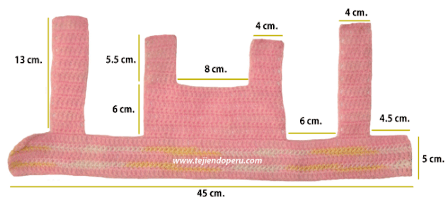 Vestido para bebe de 0 a 3 meses - Tejiendo Perú Vestido para bebe de 0 a 3 meses - Tejiendo Perú