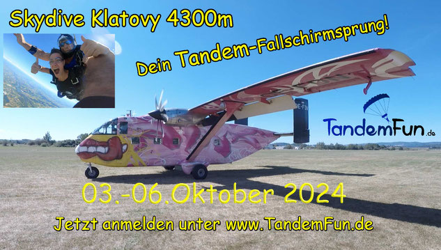 Fallschirmspringen Klatovy Tschechien - Termine 2025