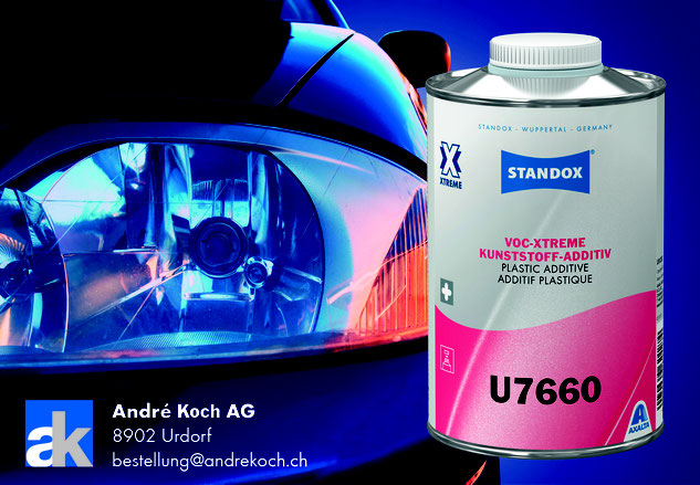 Das neue Standox VOC-Xtreme Kunststoff-Additiv U7660.