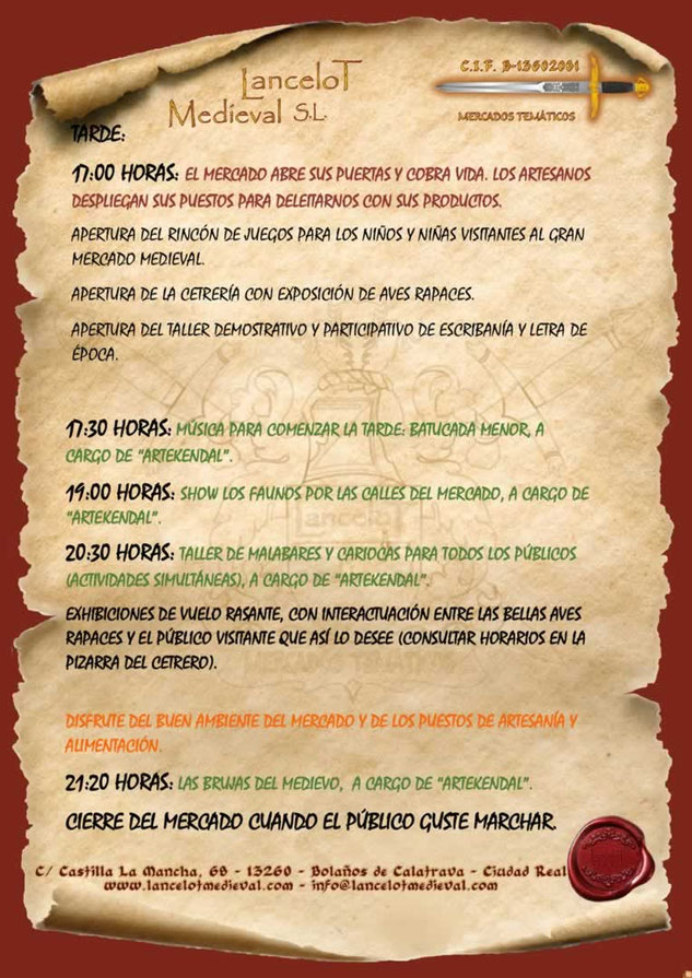 Programa del Mercado Medieval de Illescas