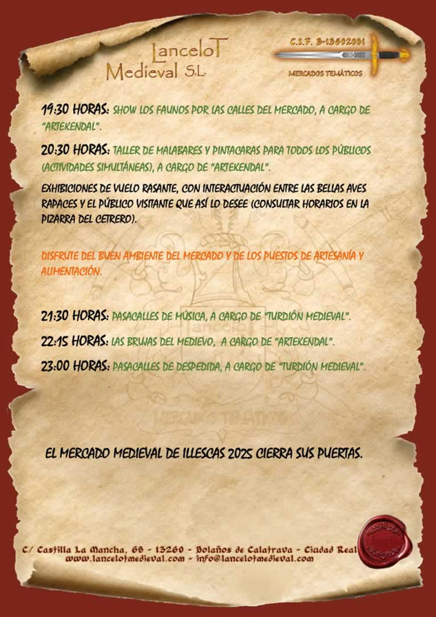 Programa del Mercado Medieval de Illescas
