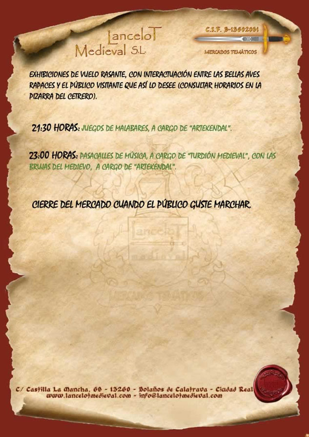 Programa del Mercado Medieval de Illescas
