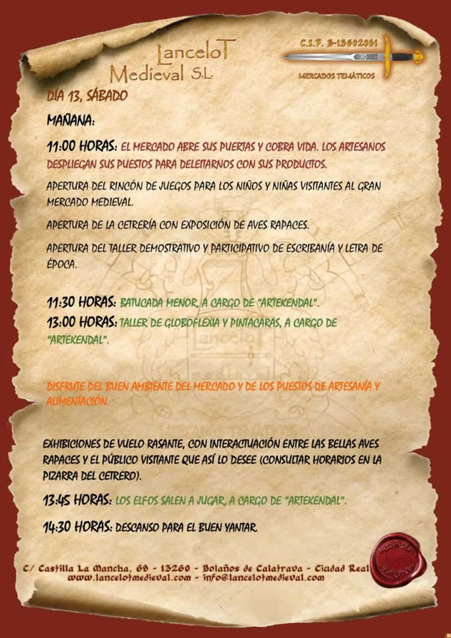 Programa del Mercado Medieval de Illescas