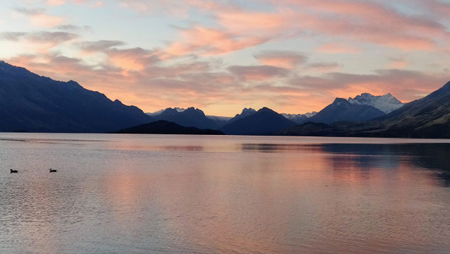 la vue de notre premier free camp en Nouvelle-Zélande