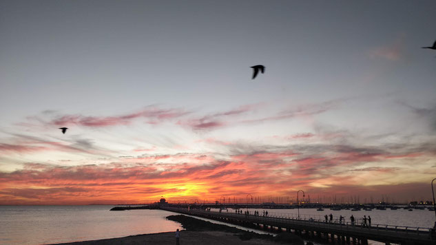 Coucher de soleil à St Kilda - Melbourne