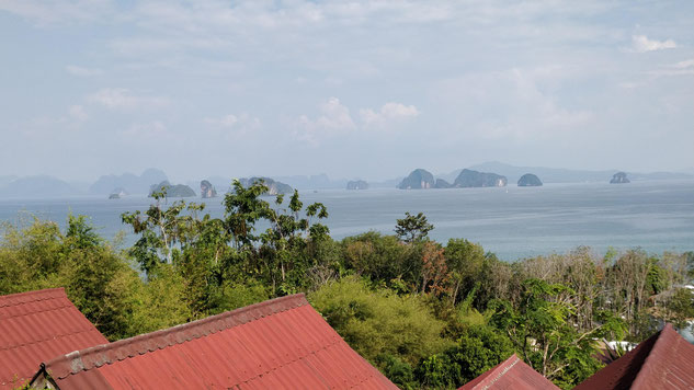 La vue de notre bungalow
