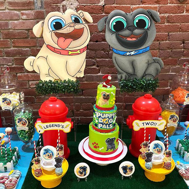 pastel de puppy dog pals