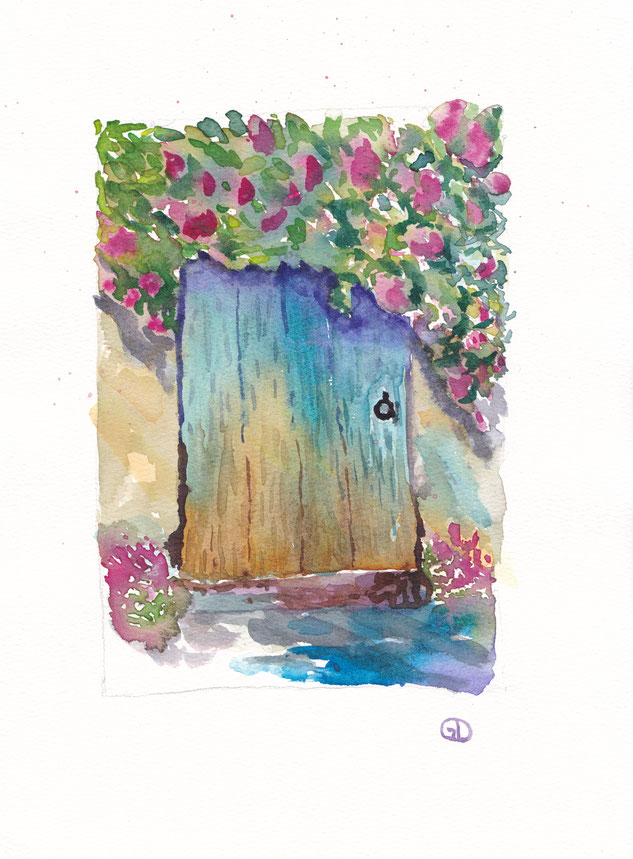 alte Tür, 21x29cm, 135€
