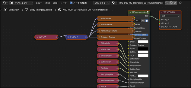 VRoidから出力したVRMの初期ノード構成