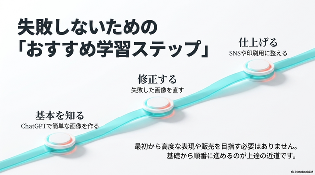AIアート初心者は、  学ぶ順番を間違えると混乱しやすいです。