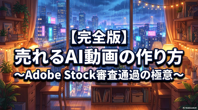 AIループ動画でAdobe Stock審査に通った話｜初心者でもできる“売れるAI動画”の作り方