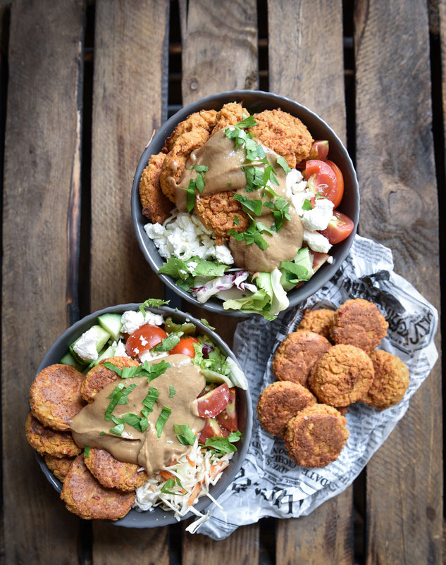 Kartoffelstampf mit Sour Cream, Röstzwiebeln und Käse, vegetarisch, vegan machbar, Thermomix