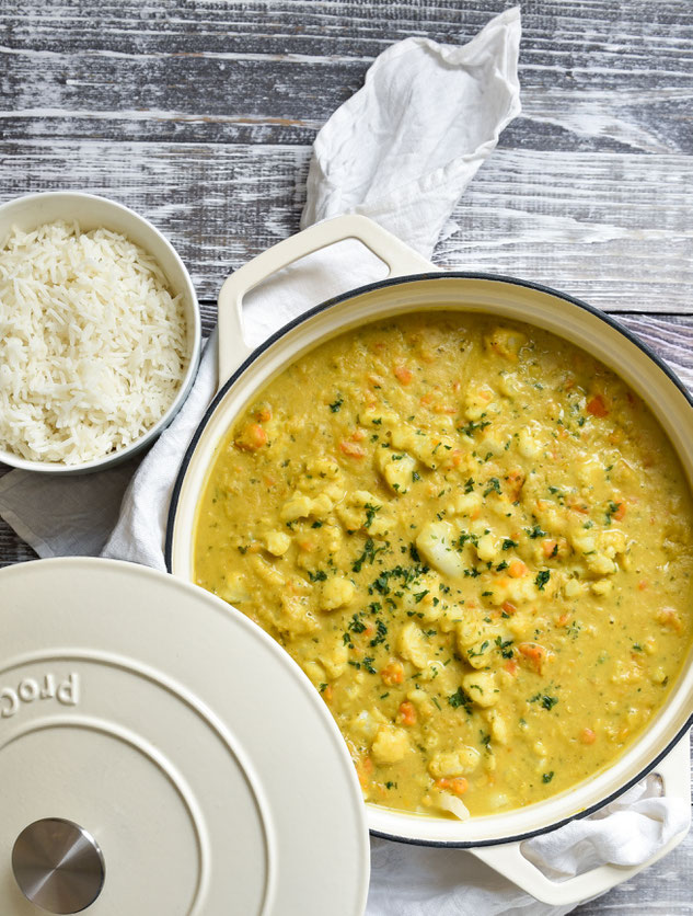 Blumenkohl Curry Mit Linsen Mix Dich Glucklich Thermomix Rezepte Fur Food Non Food Essen Kosmetik Putzmittel Etc