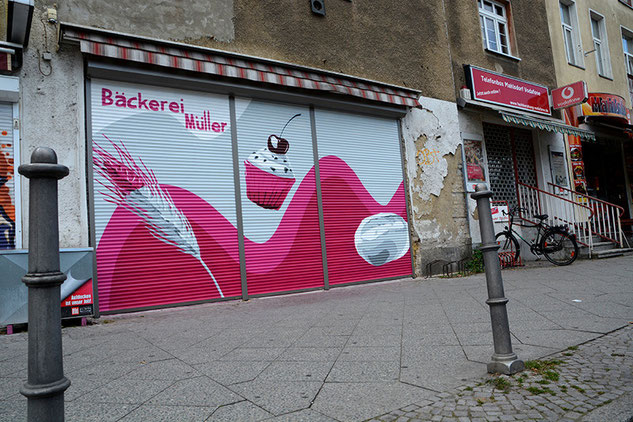 Fassadengestaltung, Wandgestaltung, Wandmalerei, Wandgestaltung, Graffitiauftrag, Auftragsgraffiti, Berlin, Brandenburg,