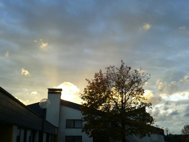 Herbstliche Abendstimmung auf dem Schulberg