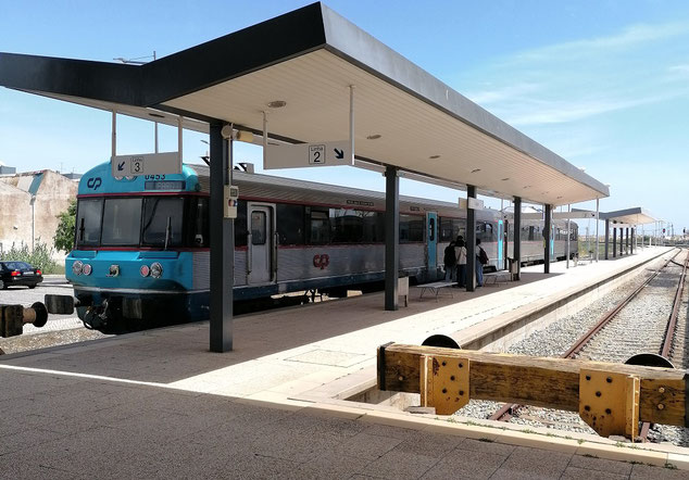 Portugal Zug von Faro nach Lagos, allein reisen frau 50plus