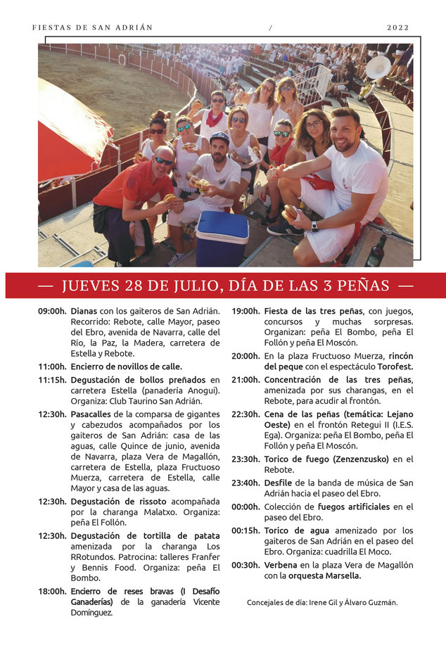Programa de las Fiestas de San Adrián 2015