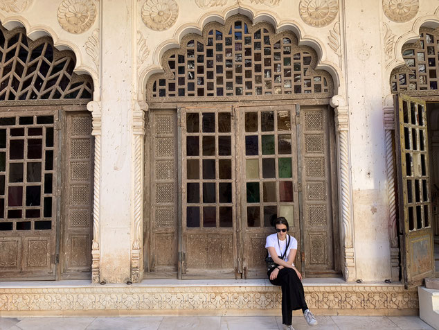 Audioguidekonzentration in der Mehrangarh Festung