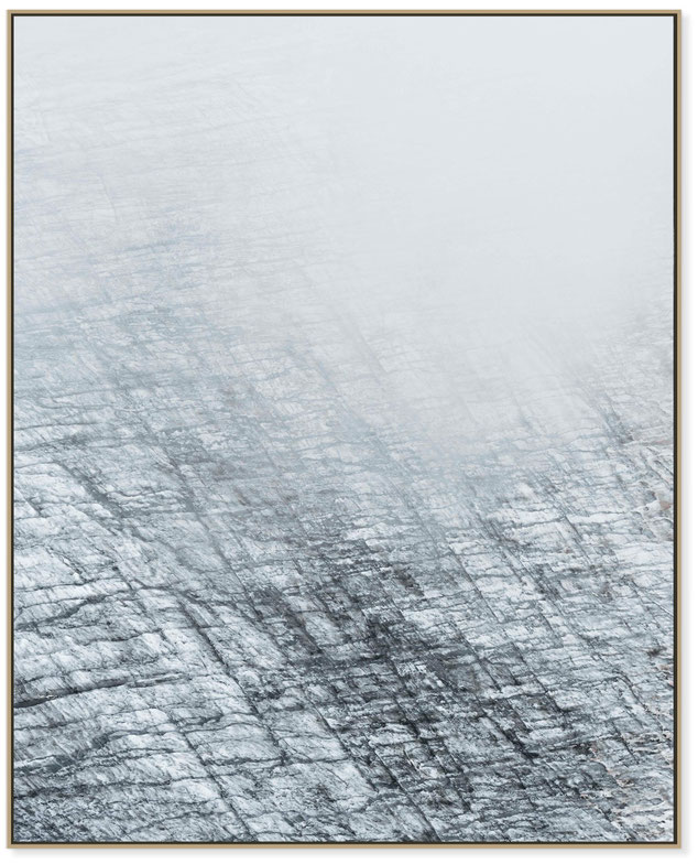Abstract glacier patterns on Verra Glacier in Italy