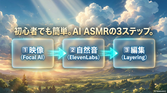 AI ASMR動画を作る流れ