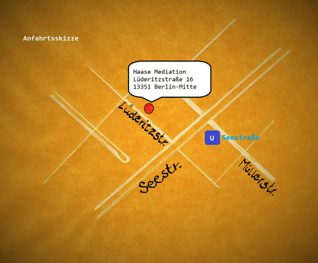 www.haase-mediation-Berlin.de/Anfahrtsskizze_der Weg in die Lüderitzstraße 16 in 13351 Berlin-Mitte